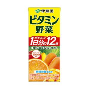 伊藤園 ビタミン野菜 紙パック 200ml×24本 1ケース 野菜ジュース