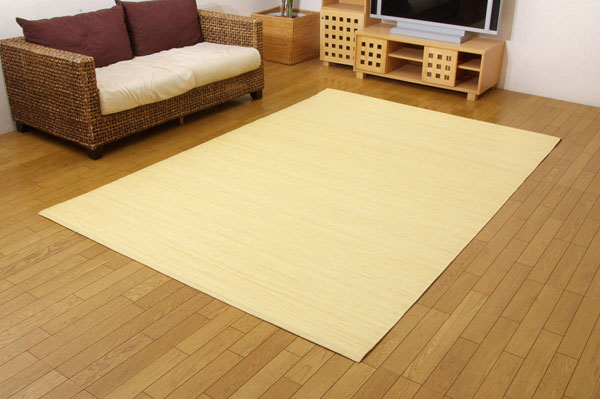 インドネシア産 39穴マシーンメイド 籐むしろカーペット 『ジャワ