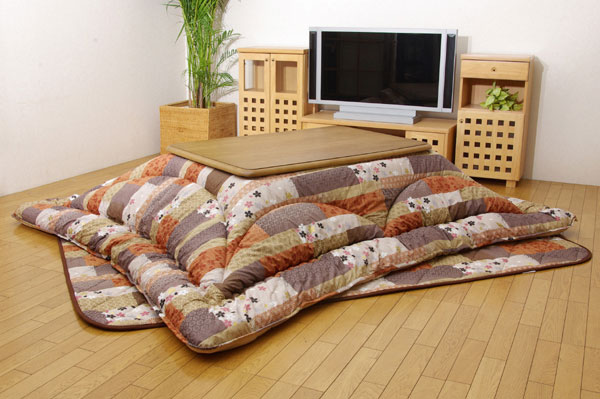 こたつ厚掛け布団単品 国内プリント 『京好み』 205×205cm【送料無料】【代引き不可】の通販は 11,385円