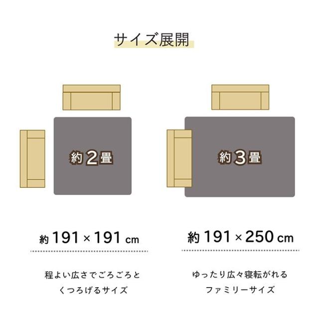 ラグ い草 ギャベ 自然素材 抗菌防臭 滑り止め不織布 ブルー 約191×250cm トロイ(代引不可)【送料無料】_8