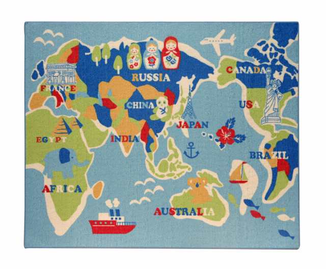 デスクカーペット 男の子向け かっこいい世界地図柄 ワールド ブルー 110 133cm カーペット ラグ ファブリック デスクカーペット 11の通販はau Pay マーケット リコメン堂