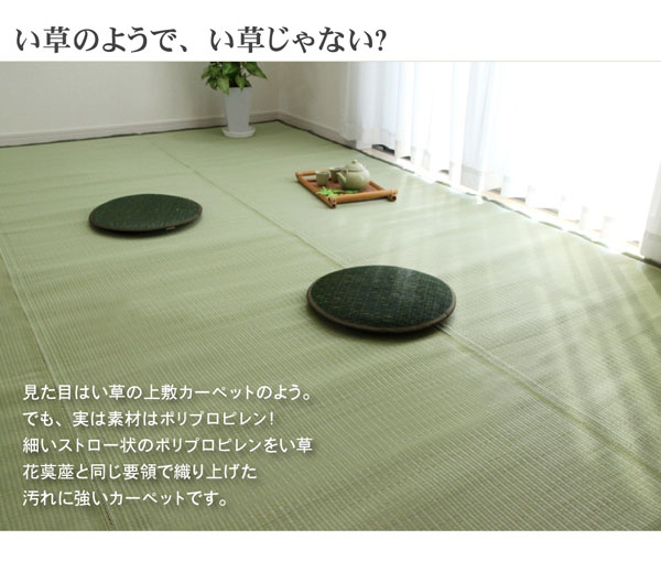 洗える PP引っ敷き 『五木』 日本の首都間4.5畳（約261×261糎）(代引不可)【貨物輸送無料】
