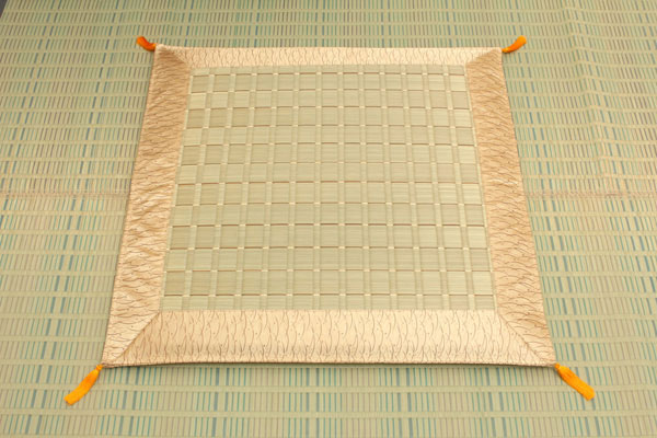 純国産 掛川織 い草御前（仏前）座布団 『古代』 約70×70cm(代引不可)【送料無料】