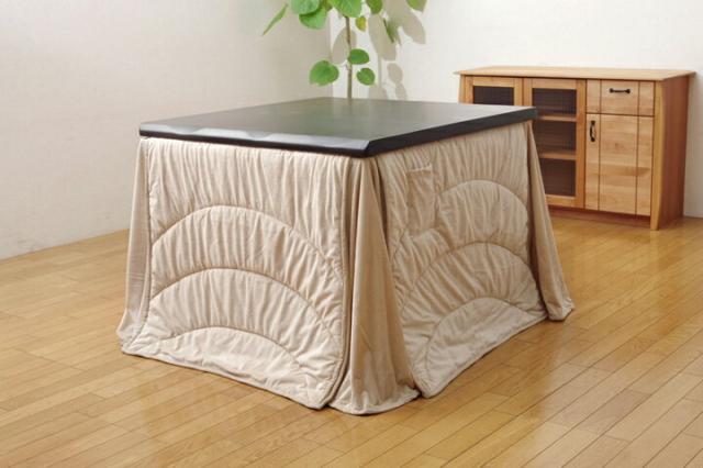 こたつ布団 薄掛布団 ハイタイプ 正方形 無地 フィーラ　ハイタイプ ベージュ 225×225(代引不可)【送料無料】 13,750円