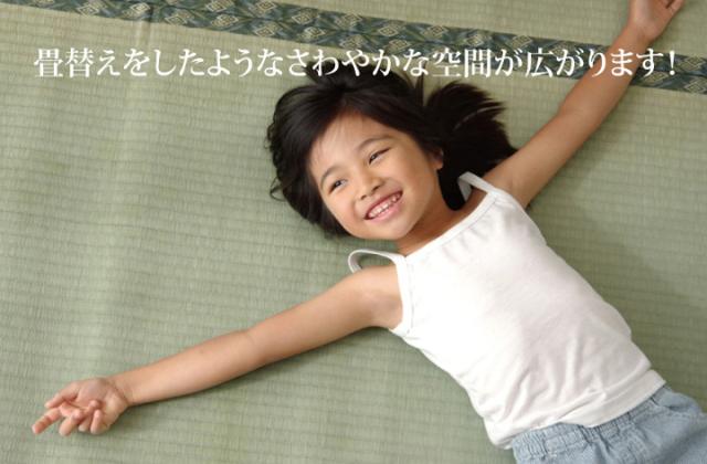 日本製 ラグ カーペット 敷き詰めタイプ 純国産 減農薬栽培 い草 上敷き カーペット 糸引織 『西陣』 六一間8畳(約370×370cm)(代引不可)【送料無料】_3