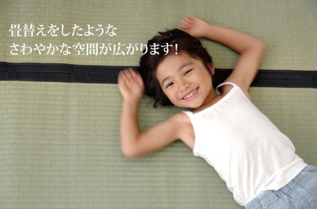 日本製 ラグ カーペット い草上敷 敷き詰めタイプ 純国産 い草 上敷き カーペット 麻綿織 『清正』 江戸間10畳(約440×352cm)(代引不可)【送料無料】_3