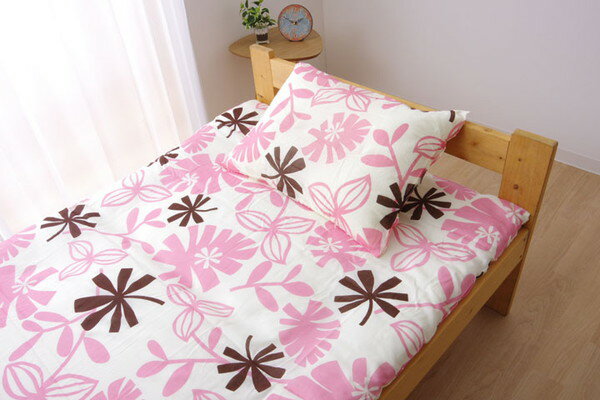 布団カバー 洗える 花柄 リーフ柄 ルイード 敷き布団カバー ピンク セミダブル 約125 215cm 代引不可 送料無料 の通販はau Pay マーケット リコメン堂