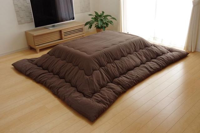 こたつ布団 長方形 掛け単品 刺子調 『先染め刺子IT』 ブラウン 約205×285cm 厚掛けタイプ(代引不可)【送料無料】の通販は 8,235円