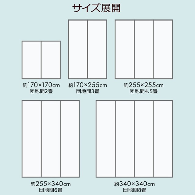 い草ラグ 花ござ カーペット ラグ 8畳 格子柄 市松柄 DXピーア