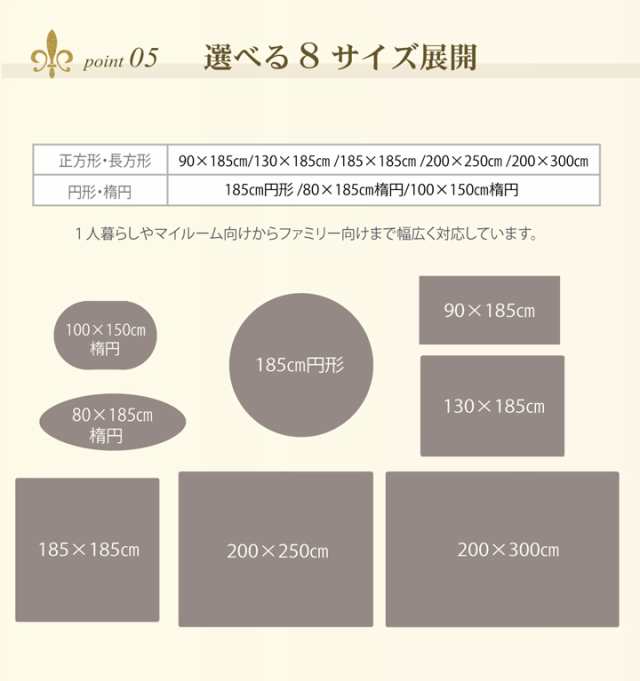 ラグ カーペット 3畳 無地 シャギー調 選べる7色 ラルジュ 約200×250cm