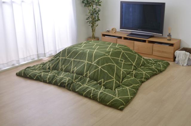 こたつ布団 シンプル 幾何柄 掛け敷きセット 『フォルム 掛敷セット』