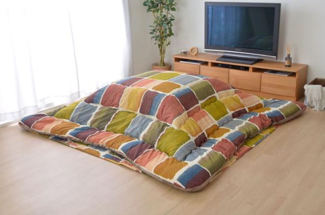 こたつ布団 正方形大 おしゃれ 掛け敷きセット グレー 約205×285cm(代引不可)【送料無料】_16