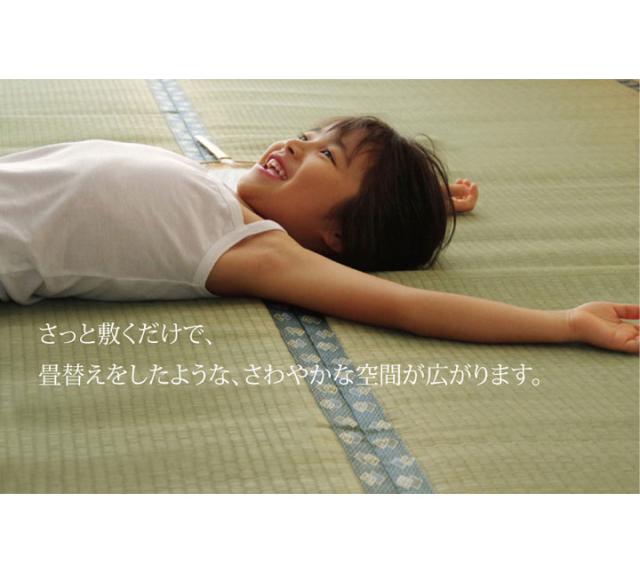 純国産 双目織 い草上敷 『松』 団地間8畳（約340×340cm）【送料無料】【代引き不可】_4