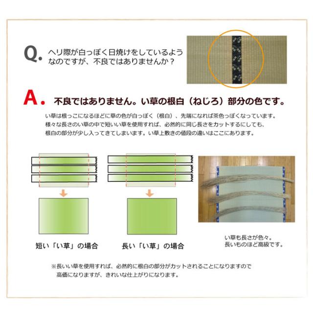 純国産 双目織 い草上敷 『ほほえみ』 三六間6畳（約273×364cm）【送料無料】【代引き不可】_13