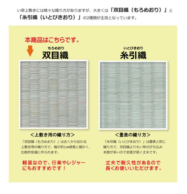 純国産 双目織 い草上敷 『ほほえみ』 三六間6畳（約273×364cm）【送料無料】【代引き不可】_7