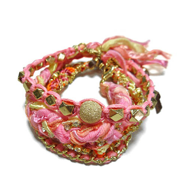 エティカ ハンドメイド 4本セット Ettika Handmade Bracelet Pink 
