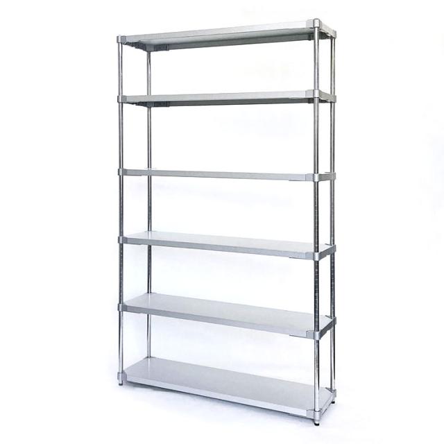 18-8 ソリッドエレクターシェルフ 4段セット PS1900×LSS760S 18-8（ステンレス） ステンレスエレクターシェルフ ４段 ＰＳ１３９０