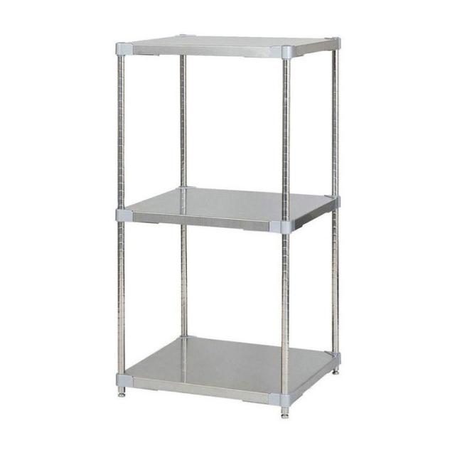 アイリスオーヤマ メタルラック4段 幅120×奥行46×高さ120cm銀