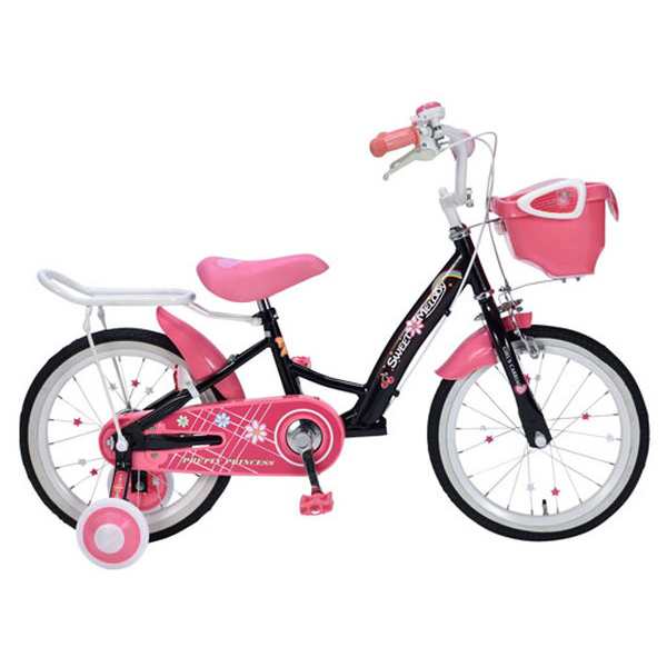 マイパラス MYPALLAS 自転車 子供用自転車 16インチ MD-12 2色 カゴ付 補助輪付 キッズサイクル(代引不可)【送料無料】の通販は 14,208円