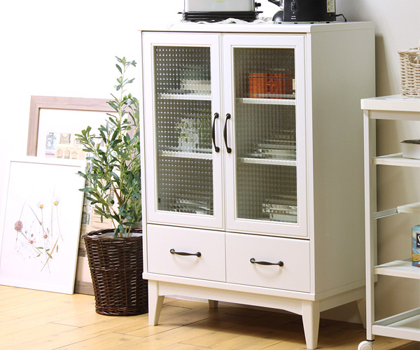 レトロア ワイドキャビネット 幅75cm 収納 キッチン収納 リビング収納 キッチンキャビネット 食器棚 引出し 木製 おしゃれ 代引不可 送の通販はau Pay マーケット リコメン堂