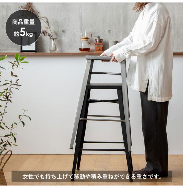 カウンターチェア 2脚セット スツール ハイチェア バーチェア カウンター チェア 椅子 イス カフェ風 カウンター用 スタイリッシュ アイアン スチール ヴィンテージ インダストリアル(代引不可)【送料無料】_9