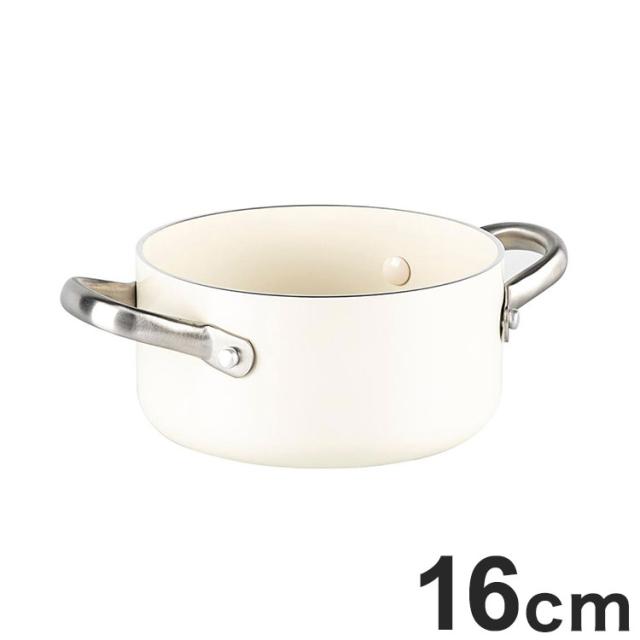 グリーンシェフ ビンテージ キャセロール 16cm ホワイト CC002728-001 両手鍋 GREEN CHEF【送料無料】の通販は 5,115円