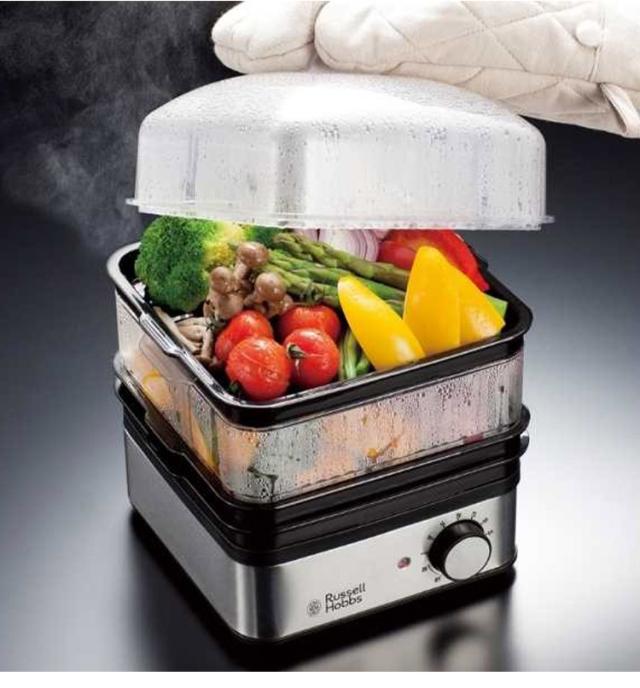 ラッセルホブス ミニスチーマー 7910JP 蒸し器 スチームクッカー 蒸し料理 せいろ セイロ ゆで卵メーカー Russell Hobbs おしゃれ(代引不可)【送料無料】_2