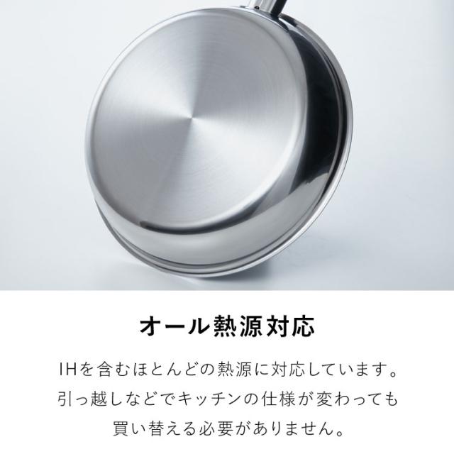 ビタクラフト ソフィア陶器 フライパン 26糎 PFAS無償性 屁っ放り火 IH相応う 黒いこと フッ素不当てはめる 陶器上塗り ステンレス鋼 軽銀 3層 熱能率 こびりつきにくい 格好のいい Vita Craft【貨物輸送無料】