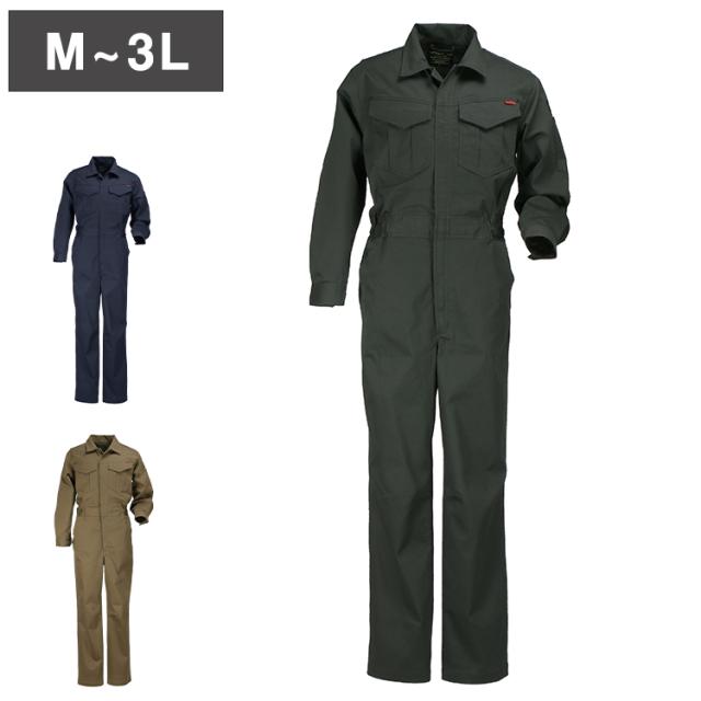 つなぎ ツナギ服 作業着 ストレッチ メンズ レディース 男女兼用 つなぎ服 長袖 オーバーオール 6776 TCストレッチつなぎ【送料無料】の通販は 5,980円