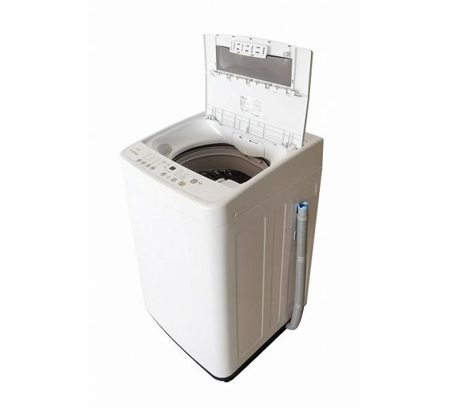 全自動洗濯機 4.5kg 縦型 チャイルドロック タイマー付き 柔軟剤自動入り機能(代引不可)【送料無料】