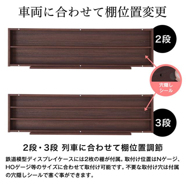 日本製 トレイン ディスプレイ キャビネット 幅113cm コレクションラック 収納 電車 鉄道 コレクションケース 国産(代引不可)【送料無料_9