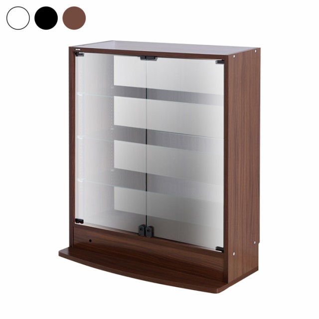 コレクションラック 本体+ミラー+LED 3点セット 幅83.1cm 奥行き28.5cm 高さ96.1cm CR-T8329ELM 収納ラック ディスプレイラック JAJAN(代引不可