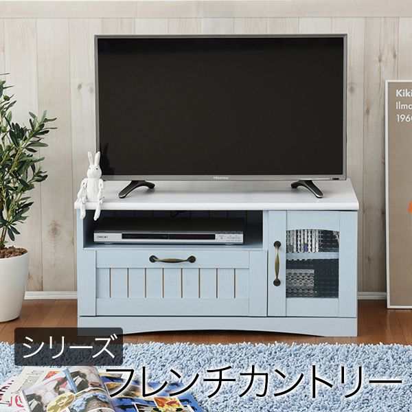フレンチカントリー テレビ台 テレビボード コンパクト 幅80 奥行 40 テレビラック 32型 姫 フレンチ家具(代引不可)【送料無料】の通販は