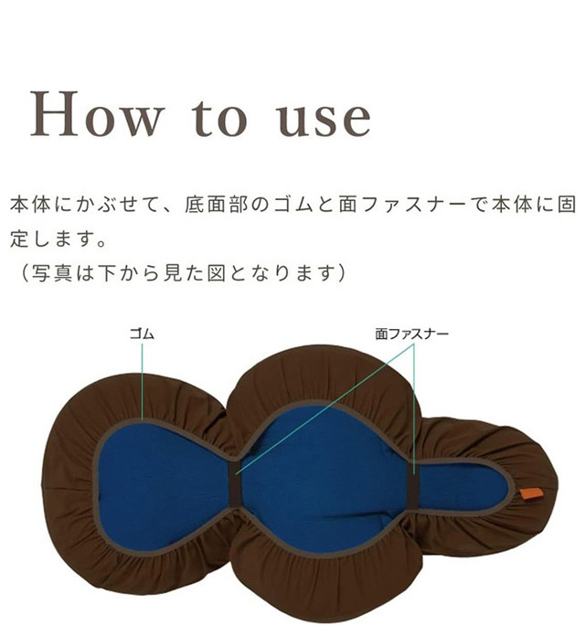 ワンエイド OneAid リラクッション Mサイズ ブルー 本体+カバー