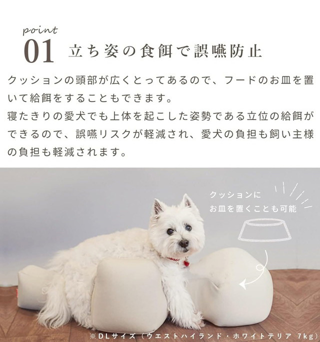 OneAid 犬用 リラクッション DLサイズ 本体はブルーです 介護用クッション OneAid リラクッション DLサイズ 中型犬 大型
