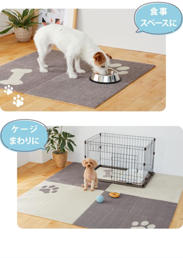 ピタペトモ 吸着マット 12枚入 45×45cm プレーン 無地 日本製 国産 マット タイルマット 洗える はがせる 貼り直せる 吸着 ズレない ジョイントマット フロアマット ペットマット ペット用マット【送料無料】_14