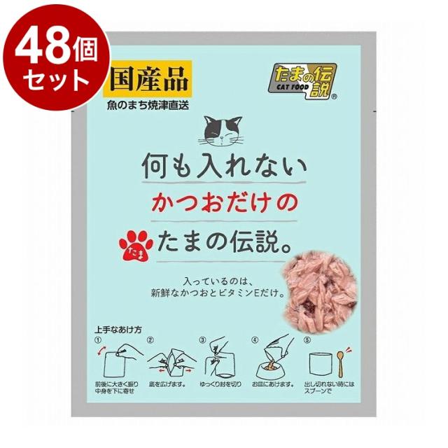 【48個セット】 STIサンヨー 何も入れないかつおだけのたまの伝説 パウチ 35g【送料無料】