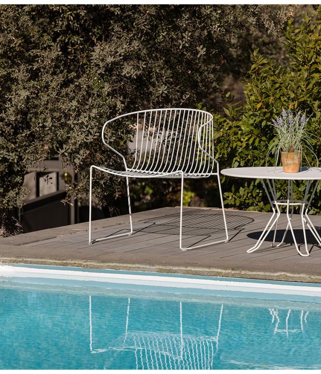 iSimar(イシマール) ガーデンチェア アームチェア スペイン ガーデンチェア アウトドアチェア 屋外 チェア 軽量 アウトドア テラス ガー iSimar(イシマール) ガーデンチェア アームチェア スペイン ガーデン