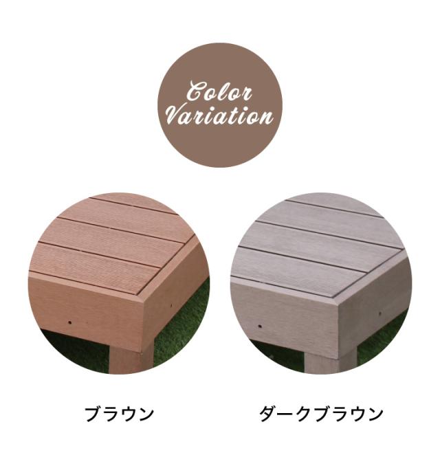 人工木ウッドデッキ 90×90cm 【単品】ウッドデッキ 木目調 樹脂 ガーデンデッキ ウッドデッキ(代引不可)【送料無料】_1