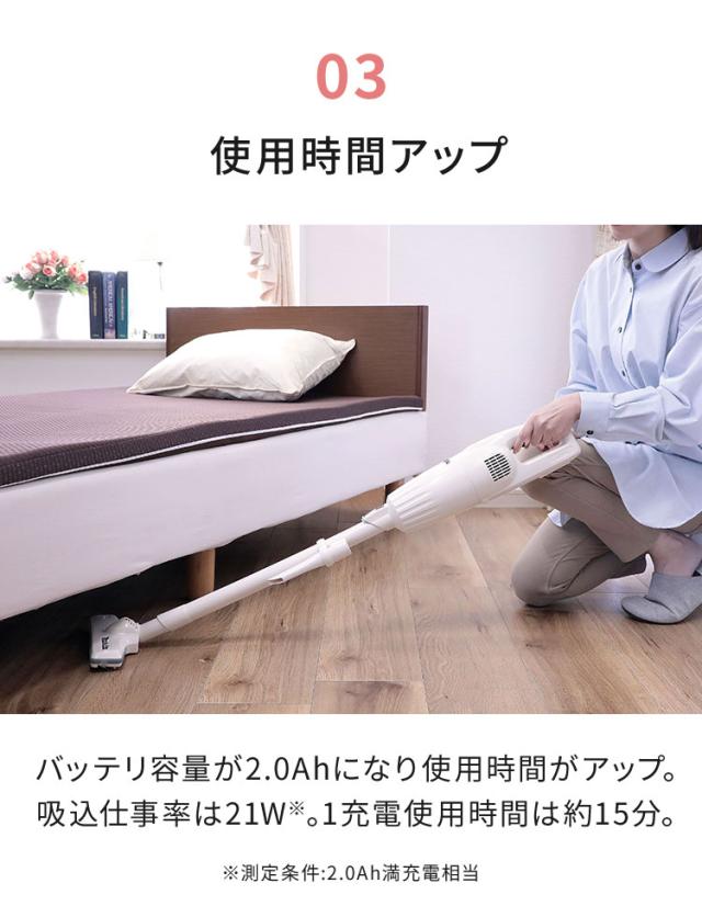 正規品 makita マキタ コードレス掃除機 CL116 日本製 充電式クリーナ コードレス 掃除機 軽量 強力吸引 アイボリー レッド パワフル クリーナー スティック ハンディ コンパクト CL116DW【送料無料】_5