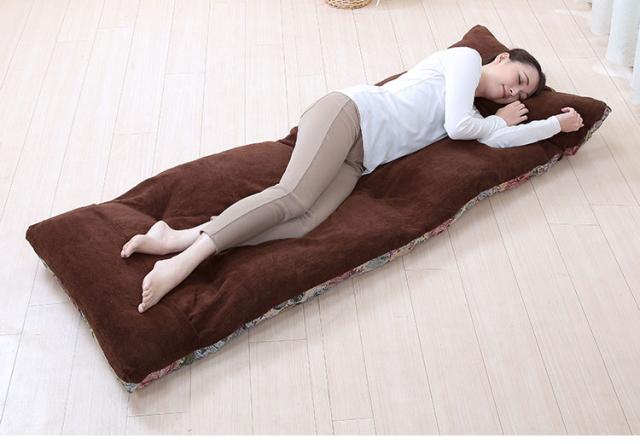 折りたたみベッド 完成品 簡易ベッド リバーシブルごろ寝布団付きベッド コンパクト ベッド 小さい 小型 リクライニング 折り畳み ベッド 休憩 ごろ寝 来客用(代引不可)【送料無料】_5