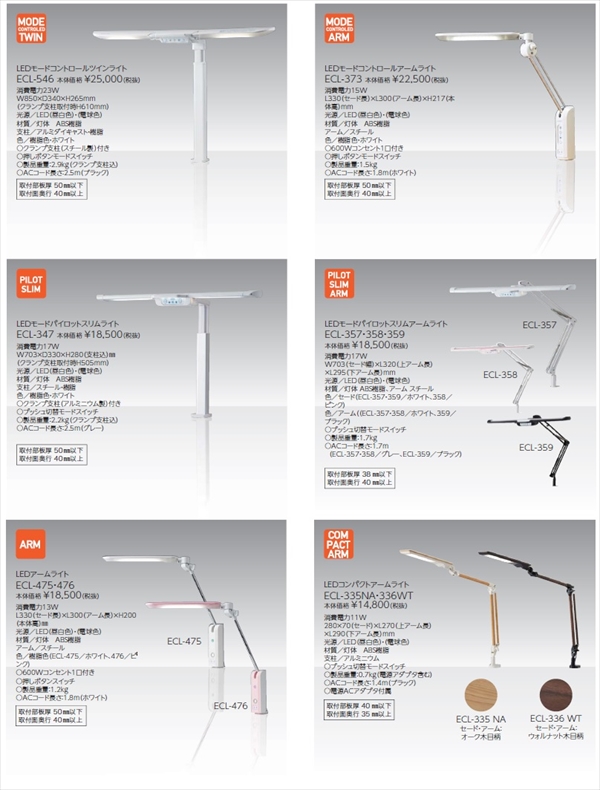 【KOIZUMI コイズミ】 LEDコンパクトアームライト ECL-335NA ECL-336WT(代引不可)【送料無料】_2