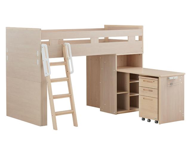 ミドルベッド コットコンポセレクト KOIZUMI コイズミ ロフトベッド シングルベッド シンプル おしゃれ 子供部屋 キッズ 収納 システムベッド 本棚(代引不可)【送料無料】_8