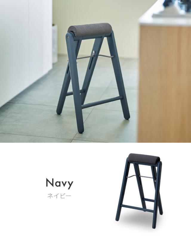 折り畳みスツール 2脚組 フォールディングハイスツール 折りたたみチェア ラバーウッド コンパクト スツール 椅子 ちょい掛け キッチン 洗面所 イス いす チェアー 作業用チェア 折りたたみイス 収納【送料無料】_12