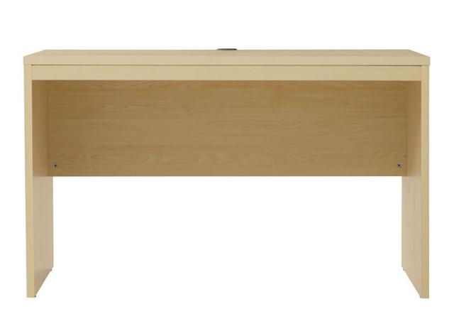 ワークデスク 幅120cm パソコンデスク コード穴付き ナチュラル 木目調