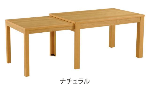 アルボル YUME2 伸長式ダイニング テーブル ナチュラル ブラウン 来客 調整 オーク材 北欧 幅130cm 奥行80cm 高さ71cm おしゃれ あたたかみ シンプル スぺパ スペースパフォーマンス(代引不可)【送_1