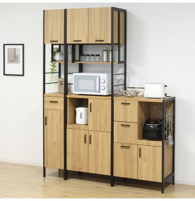 アート 食器棚 レンジ台 幅60 奥行40 高さ200 キッチンボード キッチン