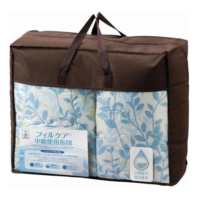 テイジン フィルケア 肌掛布団&合掛布団 ブルー TFC-25003S BL(代引不可)【送料無料】の通販は