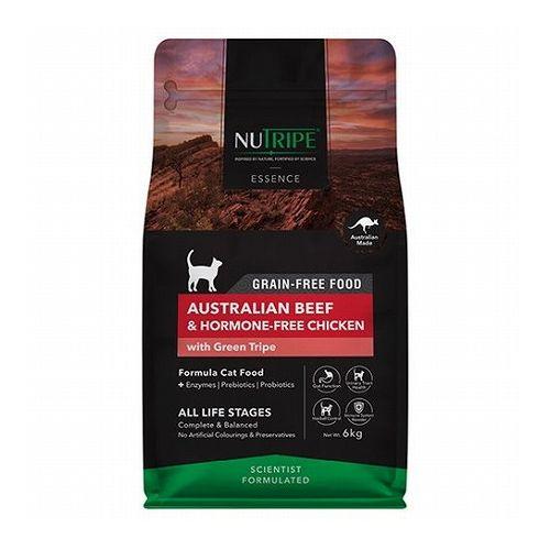 ニュートライプ ドライフード キャット オーストラリアンビーフ&amp;ホルモンフリーチキン withグリーントライプ 6kg NUTRIPE【送料無料】