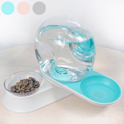 M-PETS エムペッツ カタツムリペット 給水器&給食器 犬用 猫用 自動給水器 水飲み 水やり 給餌器 電源不要 非電源 ウォーターボウル フードボウル 一体型 ペット用【送料無料】の通販は 6,292円